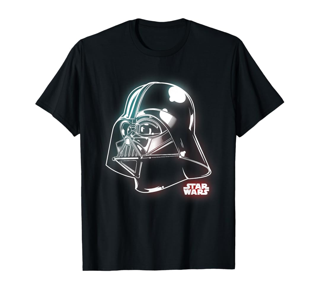 STAR WARS TSHIRS ダースベイダー　ビンテージ　1980 Amazon.com: Star Wars Vader Classic Neon Glow T-Shirt